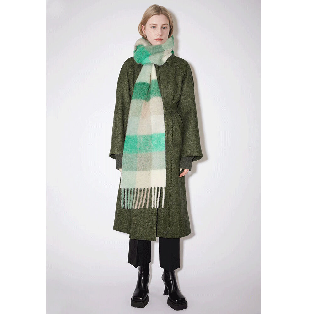 1 Piece Classic Plaid Polyester Women's Winter Scarves 2