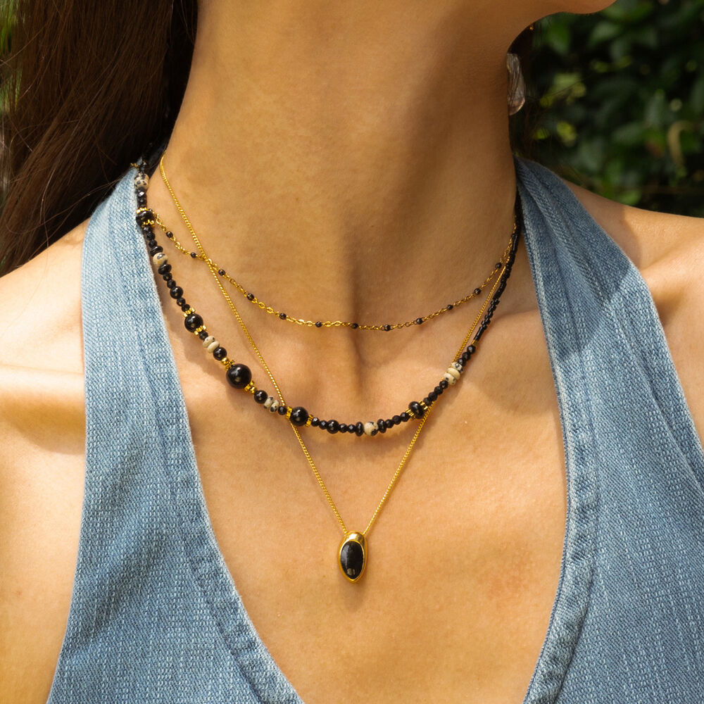 Retro Natural Stones Necklaces Set h5Picture3