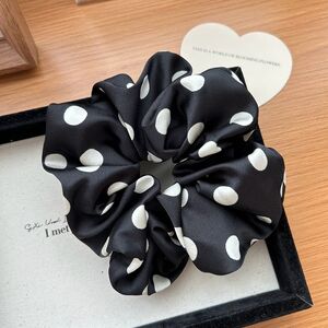 1 Paiece Simple Series Elegant Polka Dots Fabric Women's Scrunchies h5