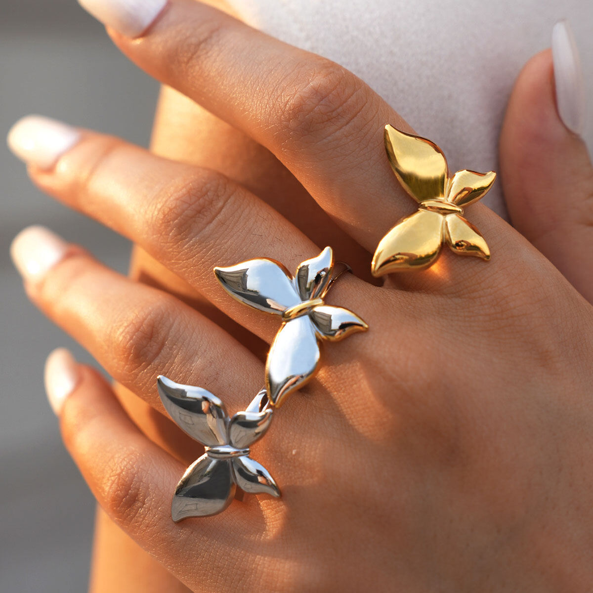 1 Piece Simple Series Casual Animal Stainless Steel Waterproof  Statement Rings