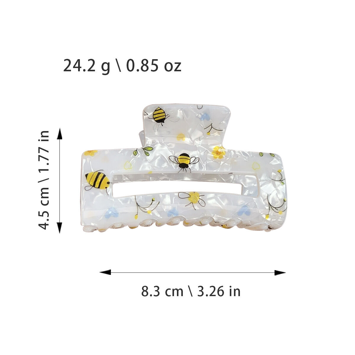1 Piece Sweet Bee Acrylic Women's Hair Claws Picture4