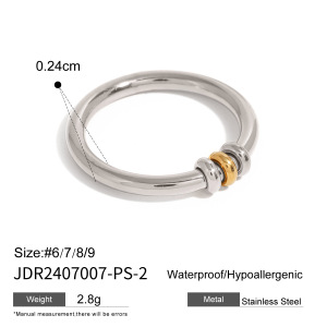 Minimalist Lightweight Stainless Steel Waterproof Women's Rings h5 Picture6