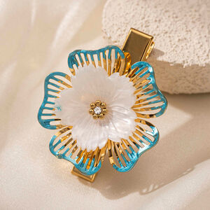 1 Piece Retro Flower Stainless Steel Hair Clip h5 Picture3