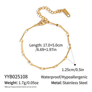 Chain Stainless Steel Waterproof Gold Color Necklace Set h5