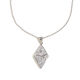 Diamond Sun And Moon Pendant Necklace - Steel Picture2