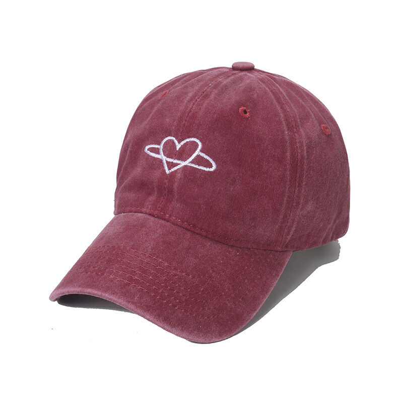 1 Adet Simple Series Simple Heart Pamuklu Kadın Şapkaları 2