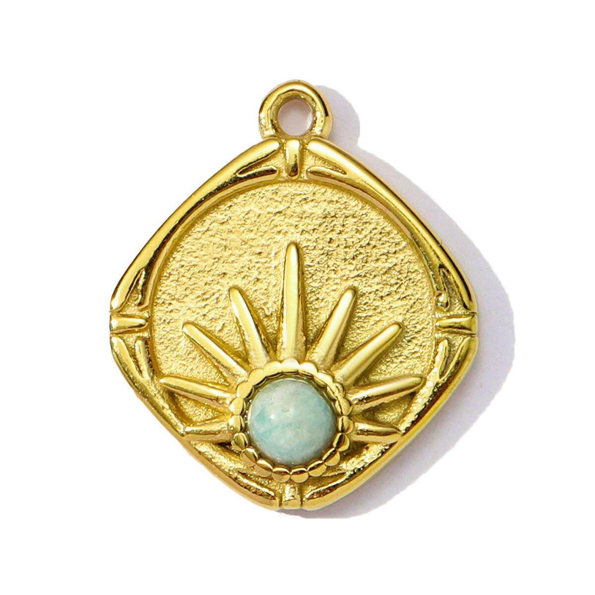 1 Piece Daily Rectangle Natural Stones Women's Pendants h5 