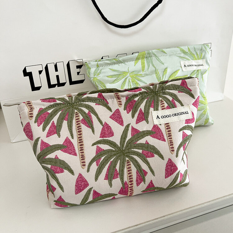 Borsa per il trucco da donna della serie Coconut Tree Resort, 1 pezzo, design originale 2