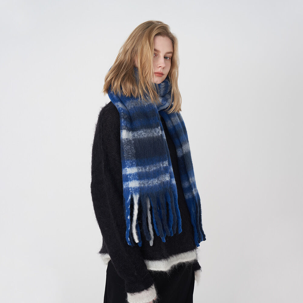 1 Piece Daily Plaid Polyester Women's Winter Scarves h5 Picture4