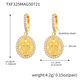 Txf325-Gold 5A Zirconia Earrings