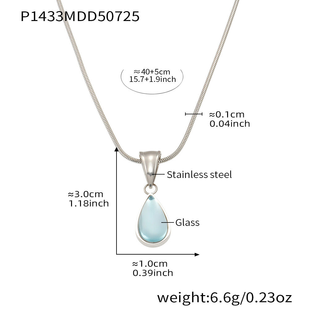 P1433-Steel Necklace 40+5Cm Picture2