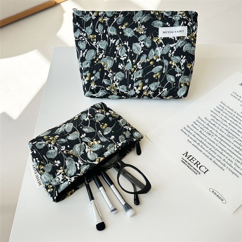 1 stuk romantische serie elegante bloemen polyester dames make-up tassen h5Afbeelding3