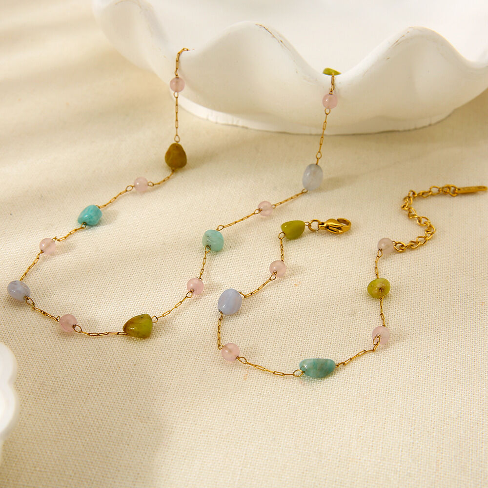 1 Piece Irregular Shape Chain Stainless Steel Waterproof  Jewelry Sets 2