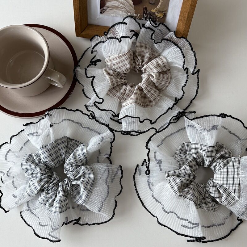 Romantik Seri Tatlı Patchwork Kumaş Kadın Saç Tokaları