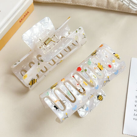 1 pezzo di fermaglio per capelli in acrilico Sweet Bee da donna 2