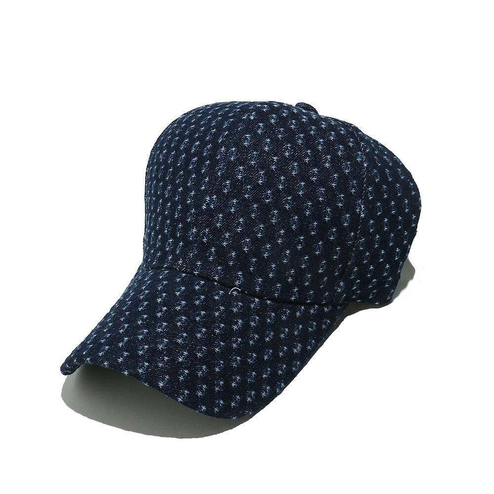 1 Piece Retro Geometric Denim Baseball Cap h5 