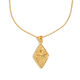 Diamond Sun And Moon Pendant Necklace - Gold