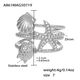 A861-Steel Starfish Zircon Ring/No.7 Picture2