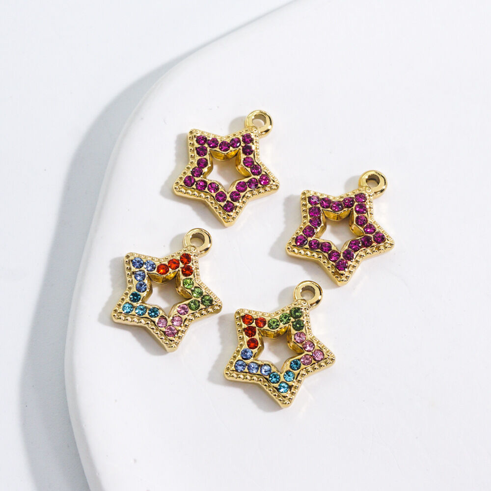1 Piece Luxurious Classic Star Stainless Steel Waterproof Women's Pendants Picture2