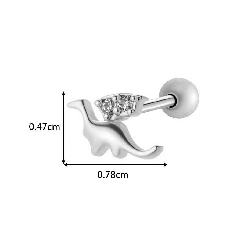 1 pezzo orecchini da donna con zirconi color oro e rame pianeta h5 Immagine2