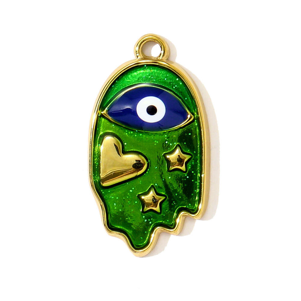 1 Piece Luxurious Devil's Eye Tarot Stainless Steel Waterproof Women's Pendants