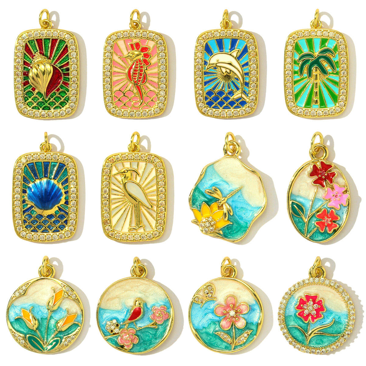 1 Piece DIY Animal Stainless Steel Waterproof Gold Color Women's Pendants h5 Picture5
