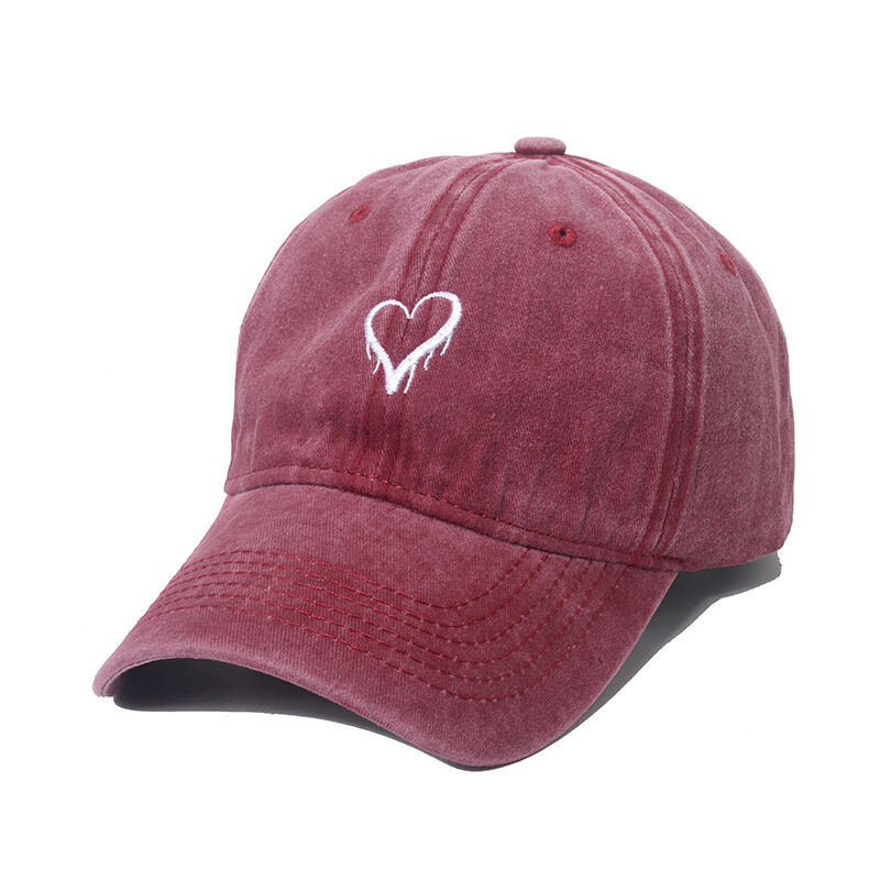 1 Adet Simple Series Simple Heart Pamuklu Kadın Şapkaları 2