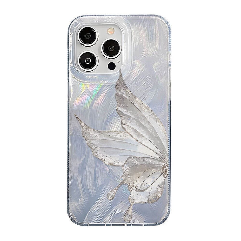 1 Pair TPU High-grade Gradient Rendering Simple Phone Case 2