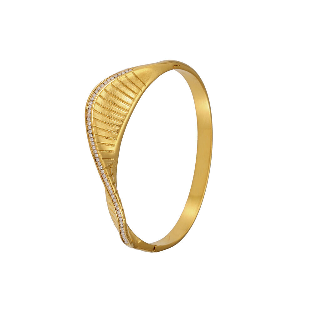 Braccialetti da donna color oro impermeabili in acciaio inossidabile a spirale classica da 1 pezzo 