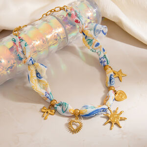 1 pezzo di collana con ciondolo a forma di tartaruga semplice in tessuto color oro da donna h5 Immagine5