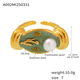 A092-Gold Freshwater Pearl Ring/No.7