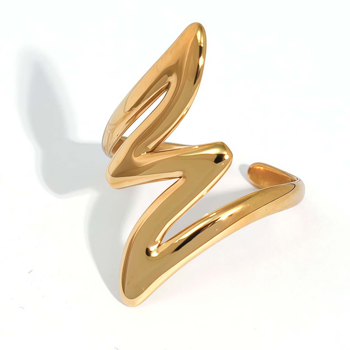 Goldfarbe/Einheitsgröße/Einteiliger Ring 