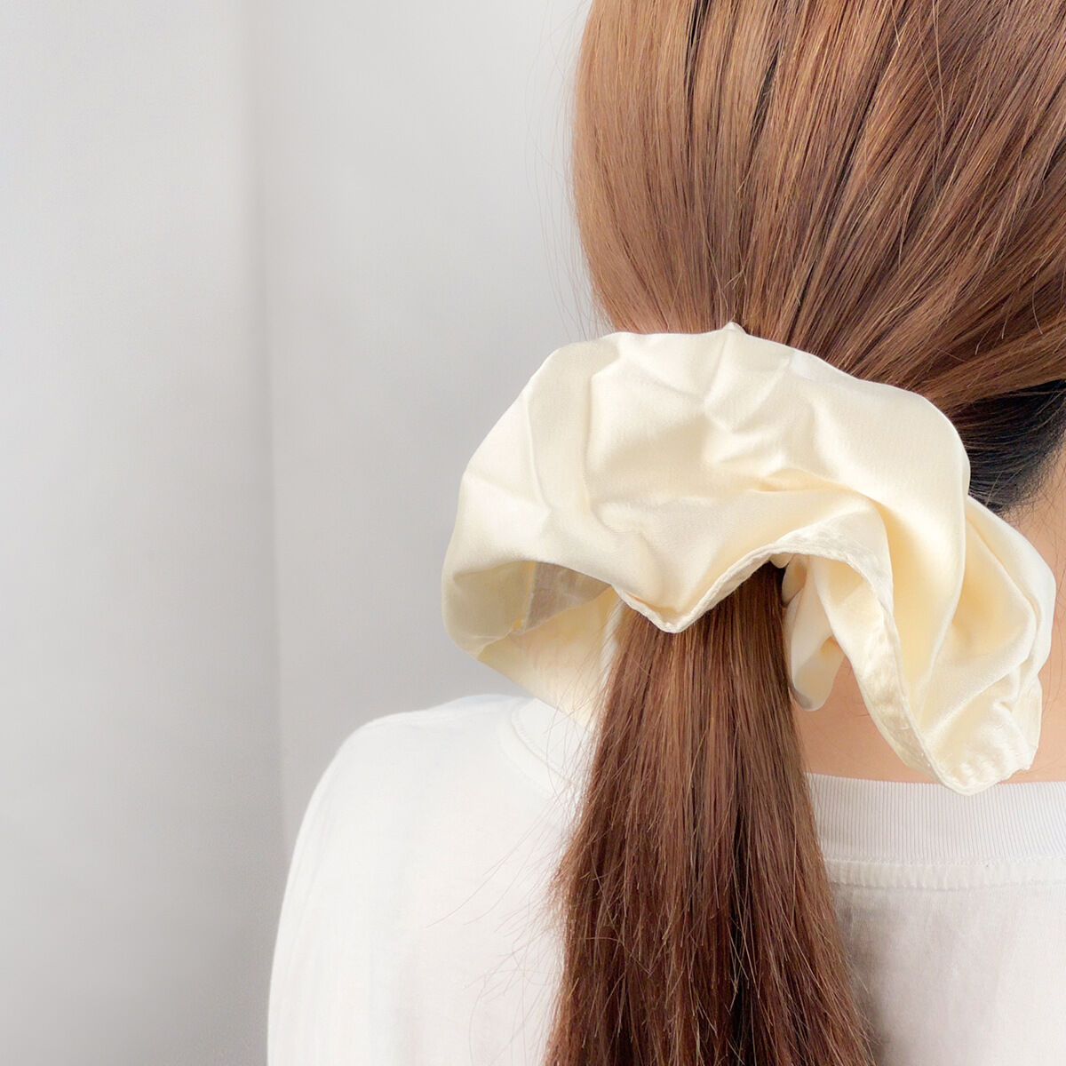 1 Piece Sweet Solid Color Synthetic Fiber Women's Scrunchies Picture3