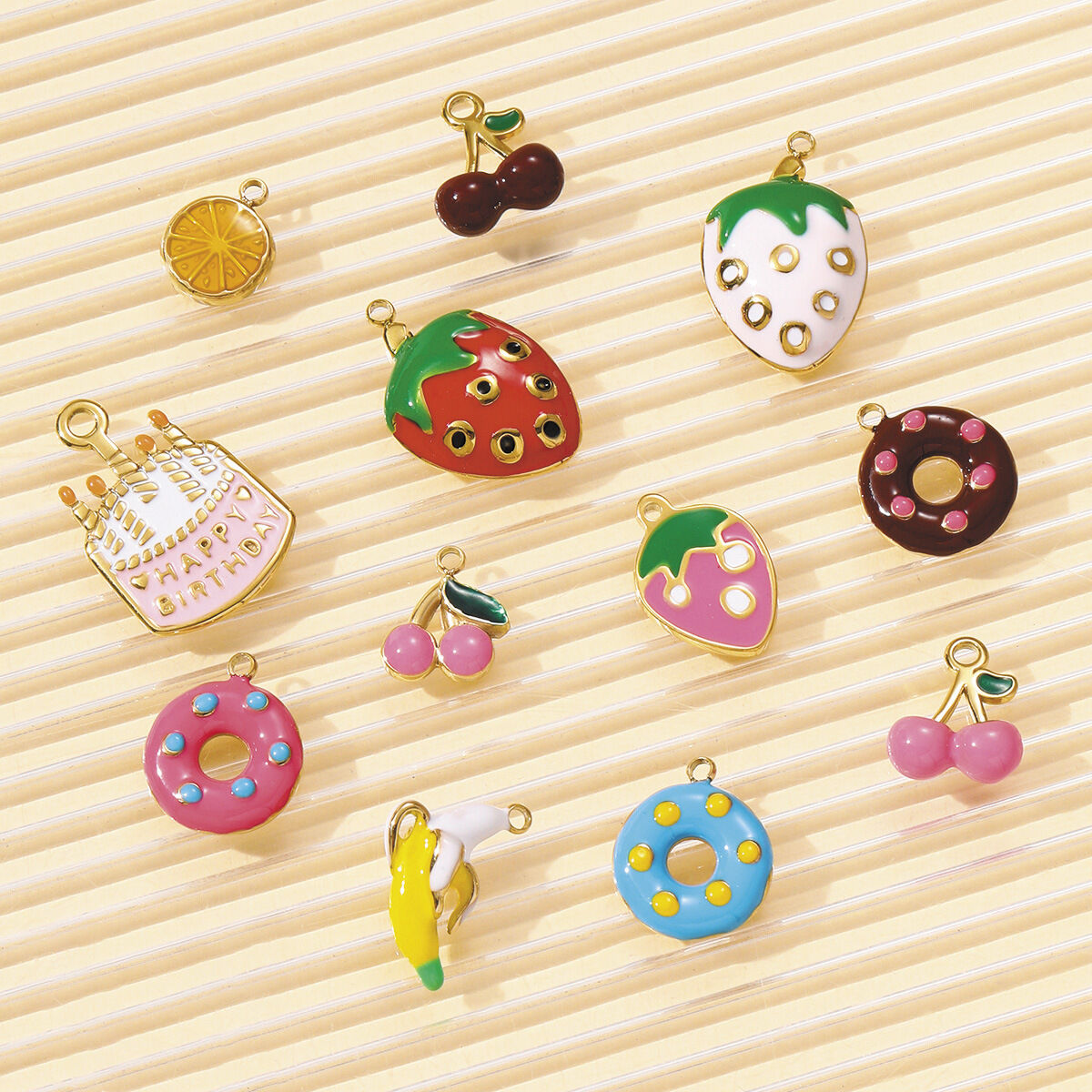 1 Piece Romantic Food Stainless Steel Waterproof Women's Pendants h5Picture5