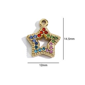 1 Piece Luxurious Classic Star Stainless Steel Waterproof Women's Pendants h5
