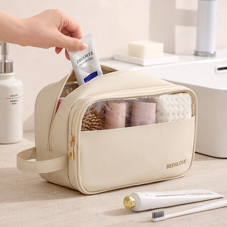 1 Pair Simple Series Simple Letter Women's Makeup Bags 2