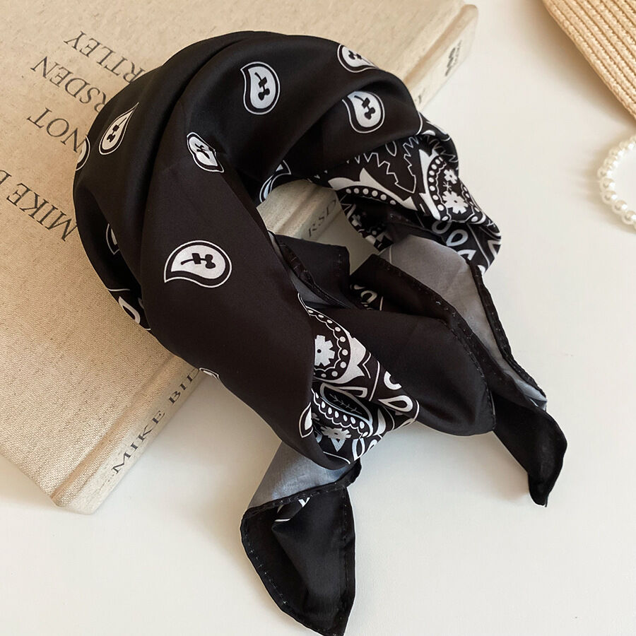 1 pezzo di bandana con motivo floreale retrò Paisley h5 