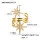 A807-Golden Eight-Pointed Star Ring/No.7 Picture6