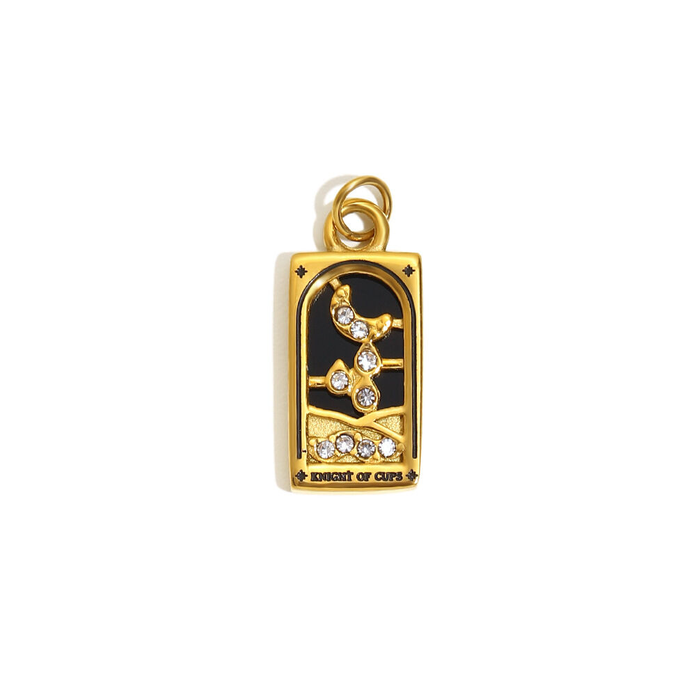 E7346 Gleicher Stil Anhänger - Gold - Ritter Bild9