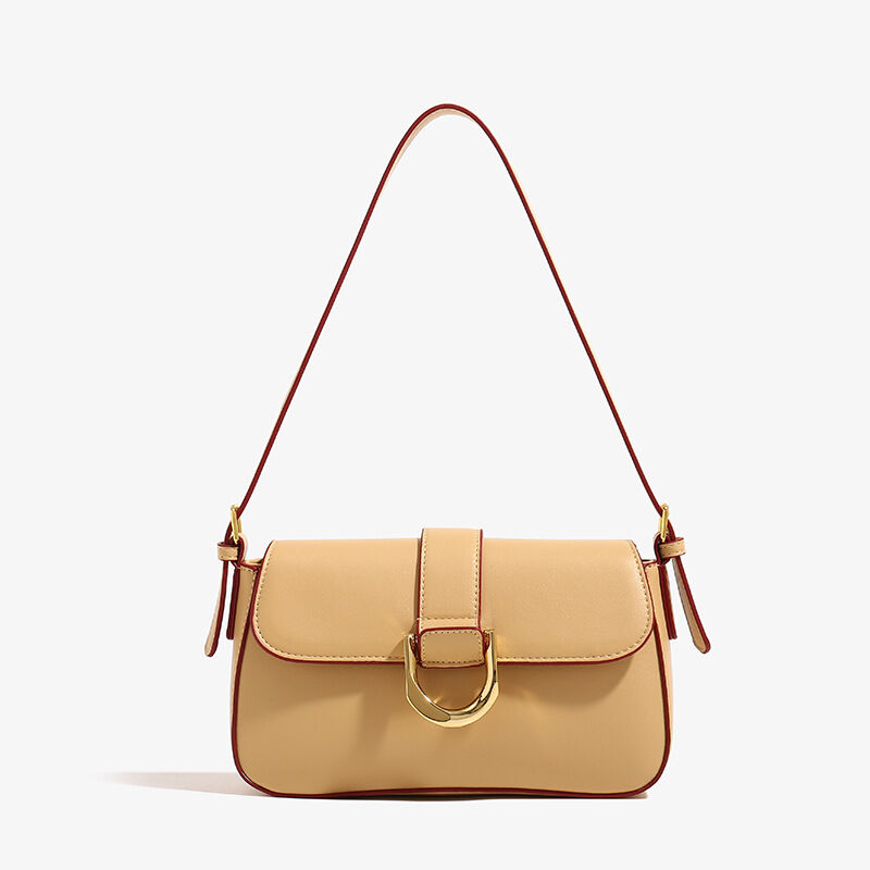 1 hermosa bolsa de hombro de PU de colores mixtos para mujer h5Imagen3