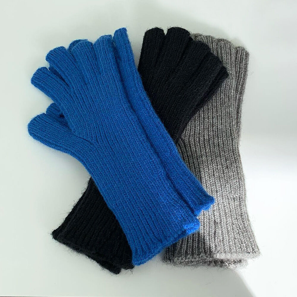 1 paar eenvoudige polychrome polyester dameshandschoenen 2