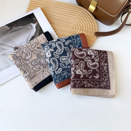 1 Piece Retro Paisley Pattern Rayon Bandana 2