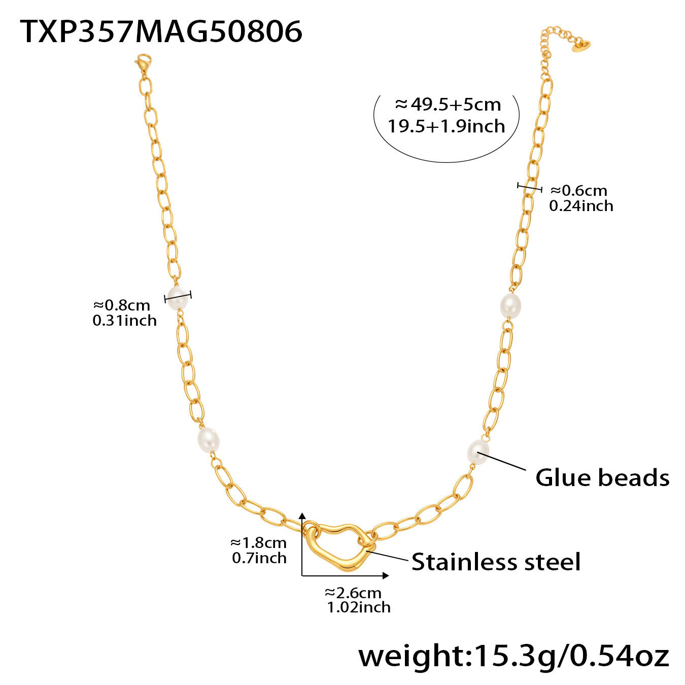Classic Irregular Shape Stainless Steel Waterproof Gold Color Women's Jewelry Sets 