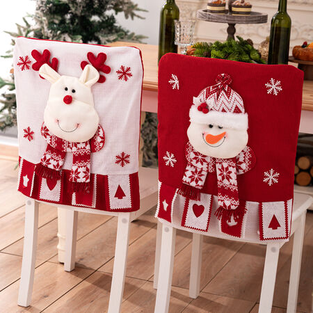 1 stuk kerstdecoratieve stoelhoes 2