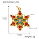 D103-Golden Christmas Snowflake Pendant Picture3