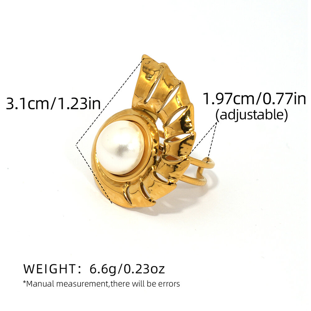1 Piece Simple Series Natural Animal Turtle Stainless Steel Waterproof Statement Rings Picture2