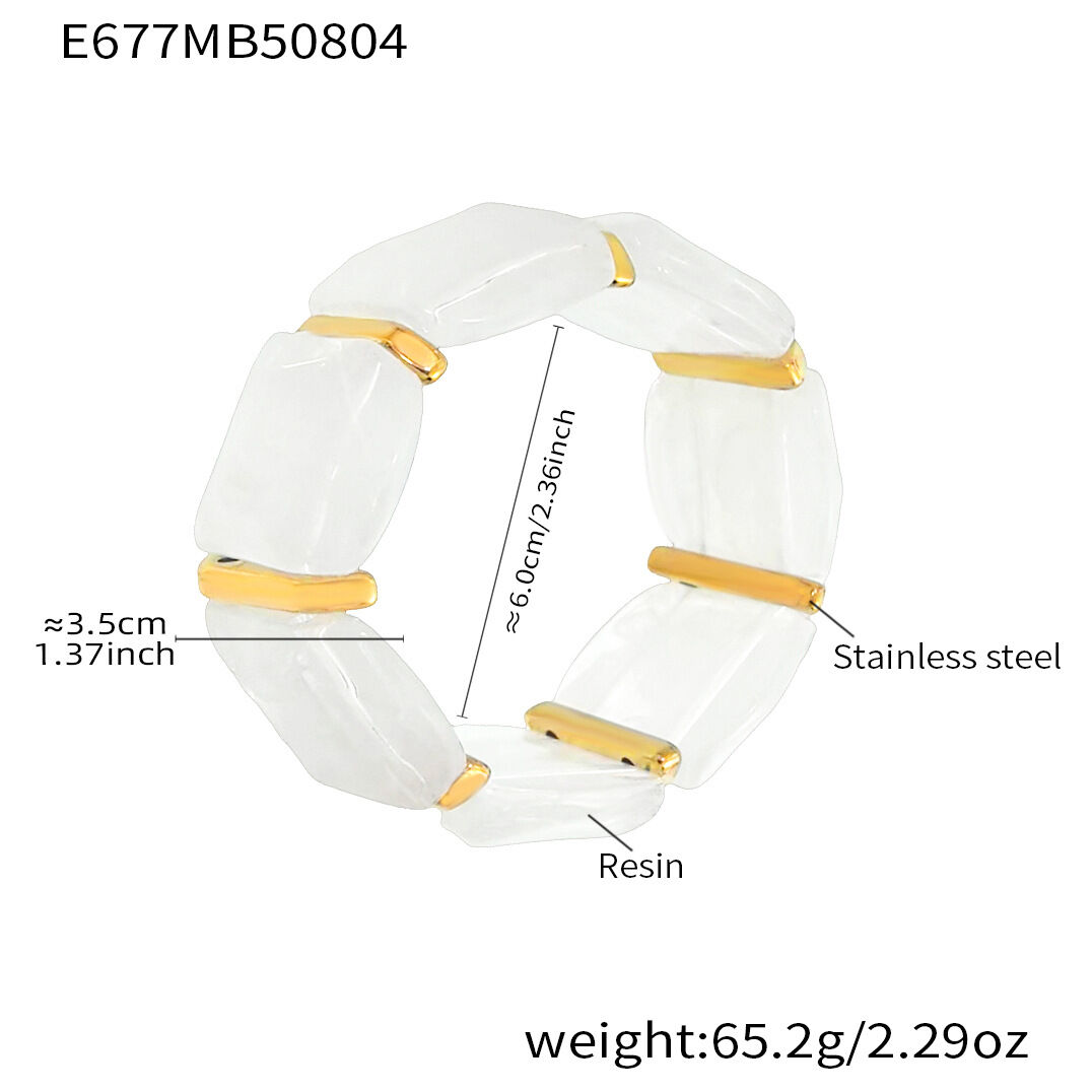 E677-weißes Armband 60mm Bild9