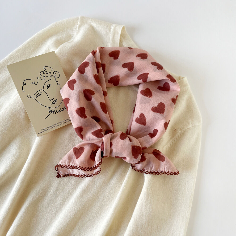 1 Piece Romantic Heart Cotton Women's Bandana
