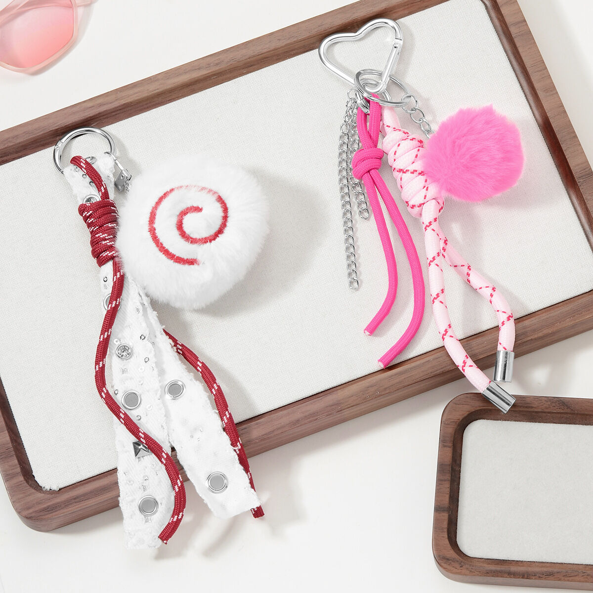 1 Piece Cute Plush Ball Bag Charm