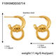 F1095-Gold Earrings Picture7
